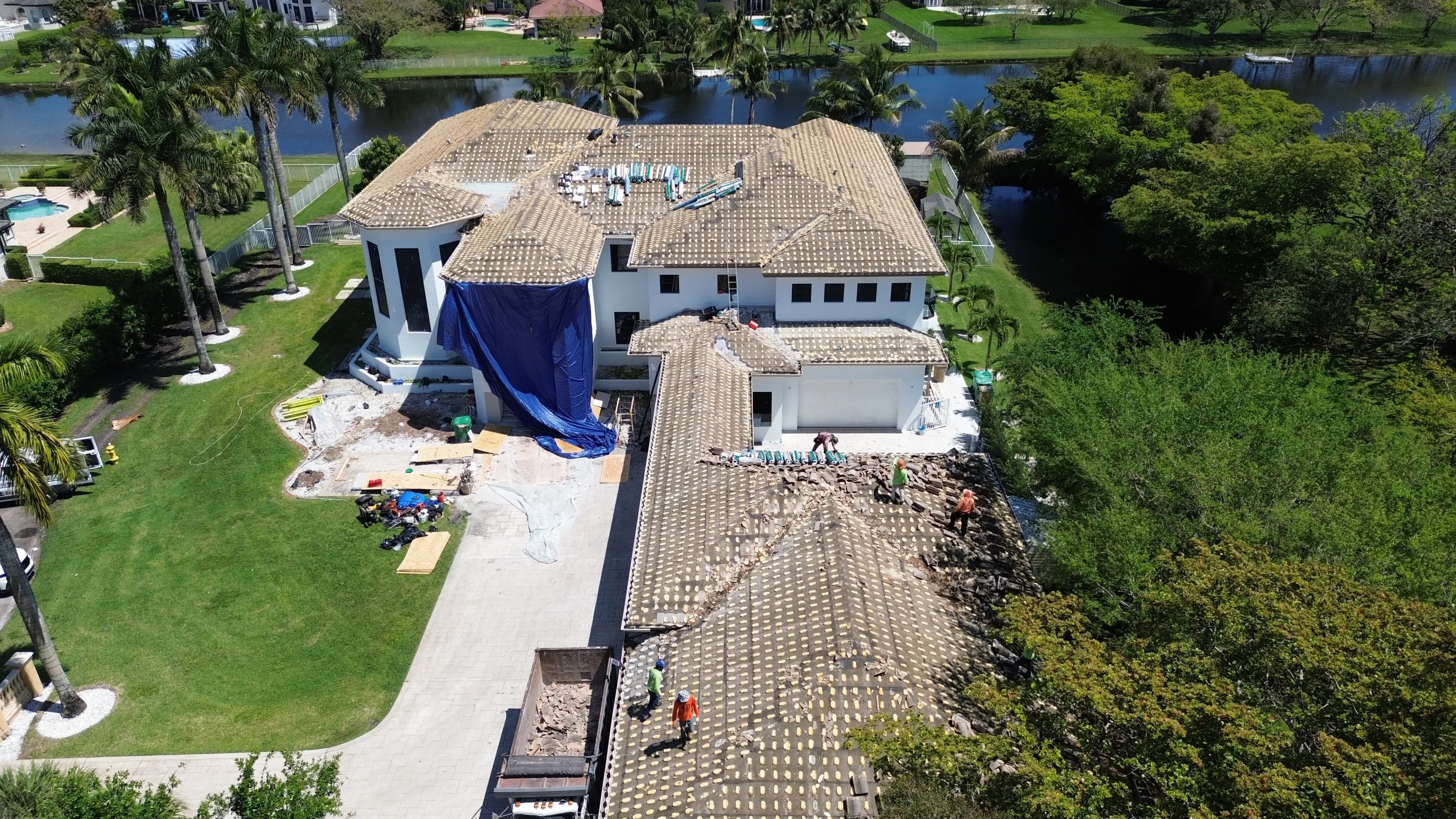roof replacement residential project south florida