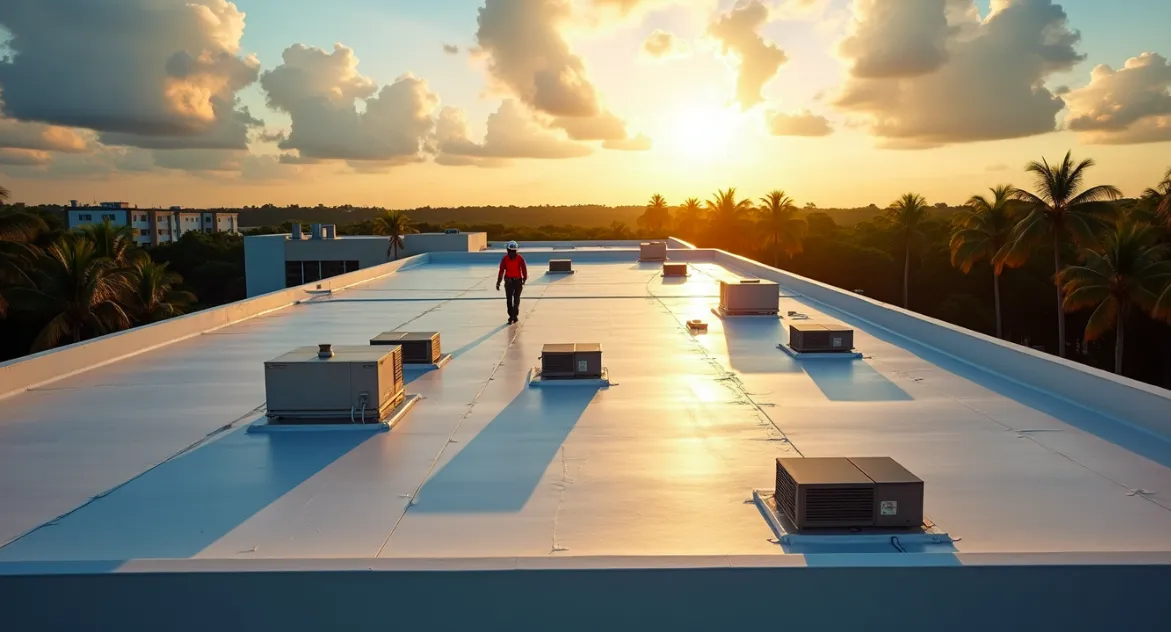 roof repair commercial flat roof