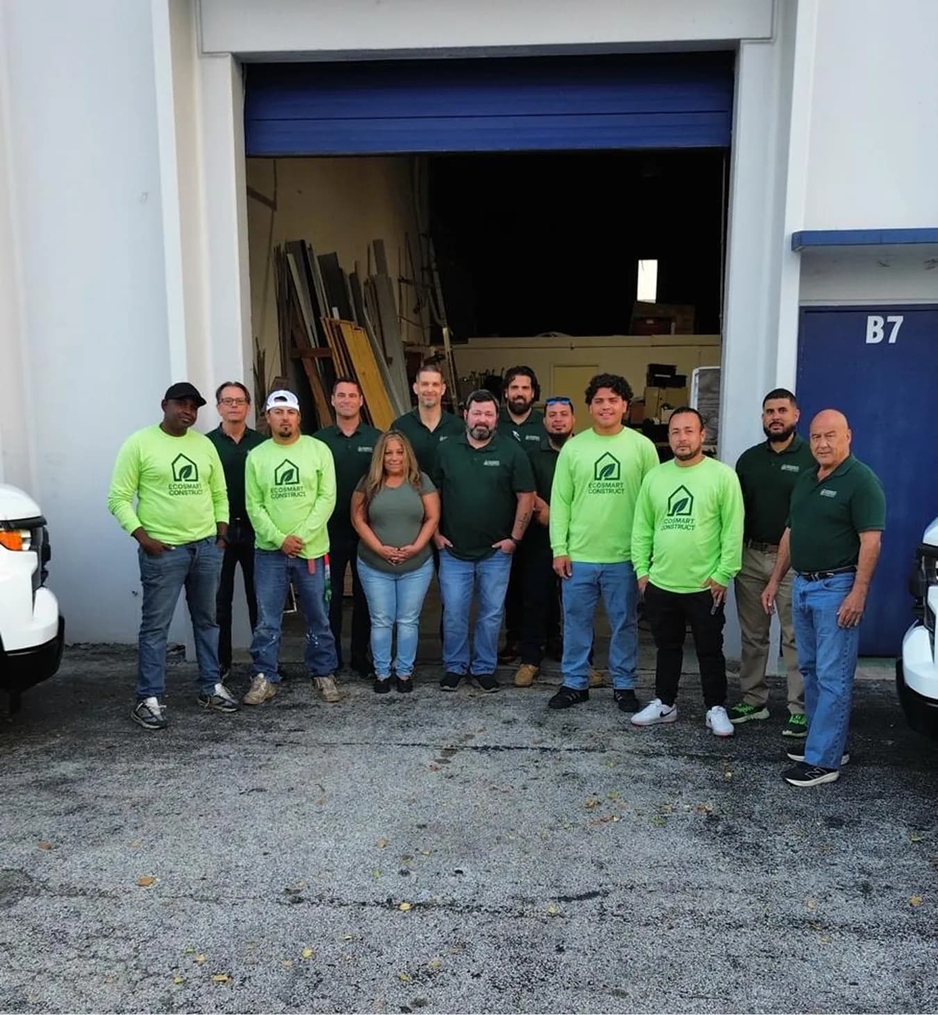 EcoSmart Construct team portrait, Pompano Beach Florida roofing specialists