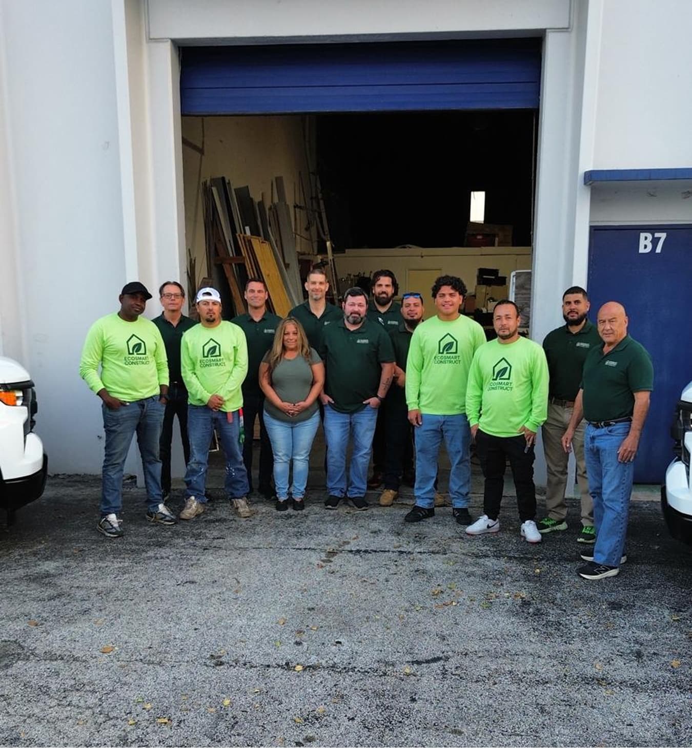 EcoSmart Construct team portrait, Pompano Beach Florida roofing specialists